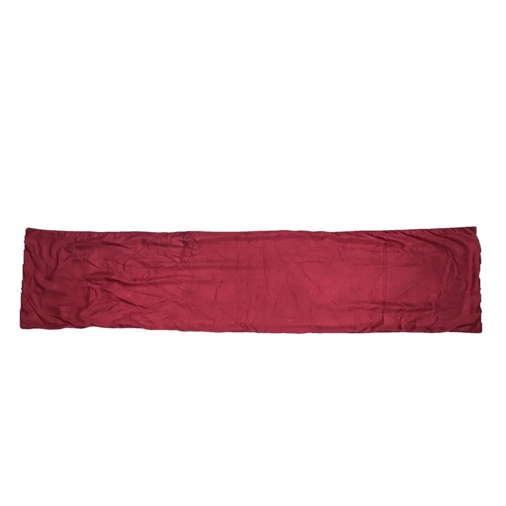 VTG‎ Country Rooster Jacquard woven Burgundy Tapestry Table Runner Farmhouse 53